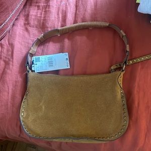 Mango suede and leather bag